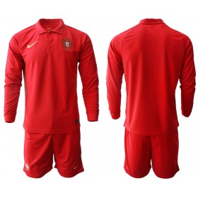 Fußballtrikots Portugal Kinder Heimtrikotsatz Euro 2020 Langarm